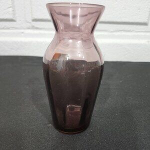 Vintage Morgantown Small Amethyst Purple Lead Crystal Bud Vase